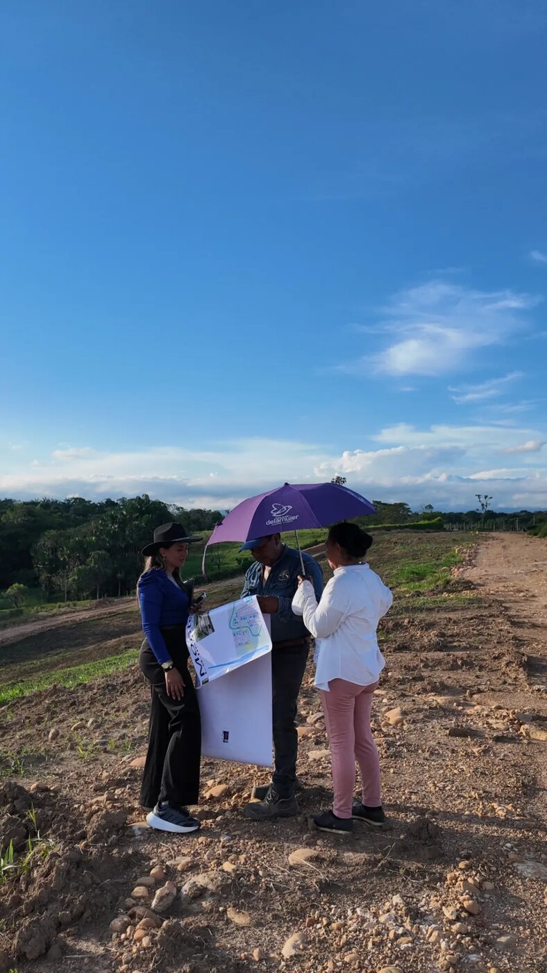 Visita al proyecto en la vereda Monte Líbano