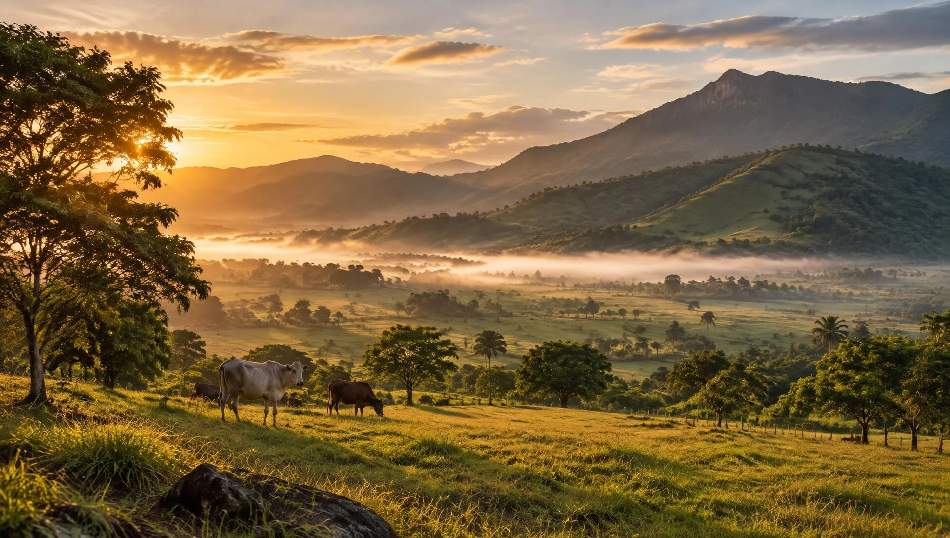 Paisaje rural de montaña
